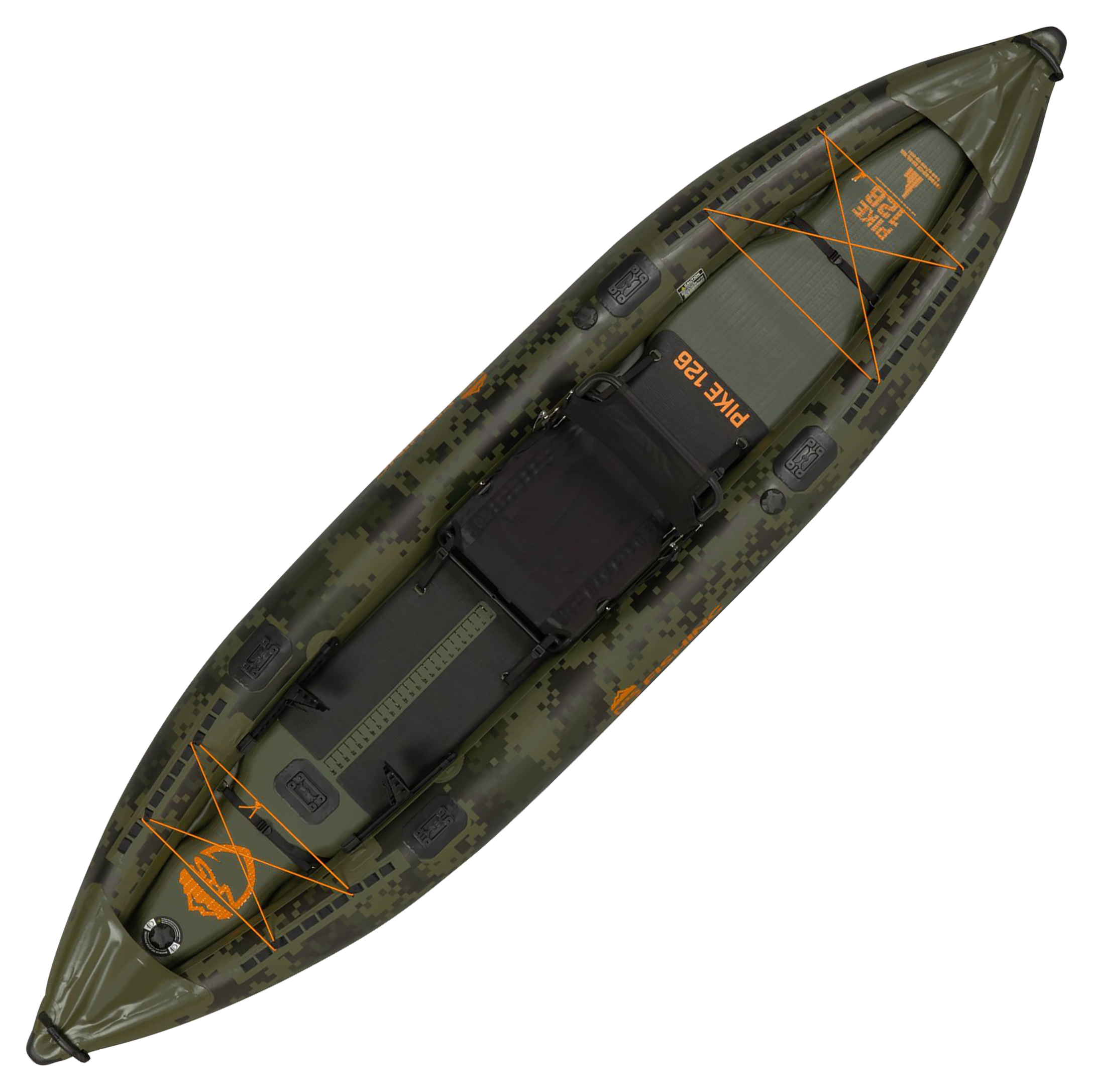 NRS Pike Green/Camo Inflatable Fishing Kayak Bass Pro Shops